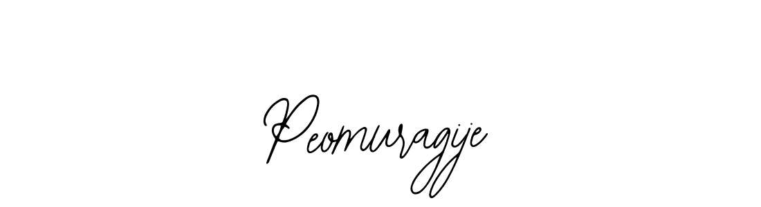 Bearetta-2O07w is a professional signature style that is perfect for those who want to add a touch of class to their signature. It is also a great choice for those who want to make their signature more unique. Get Peomuragije name to fancy signature for free. Peomuragije signature style 12 images and pictures png