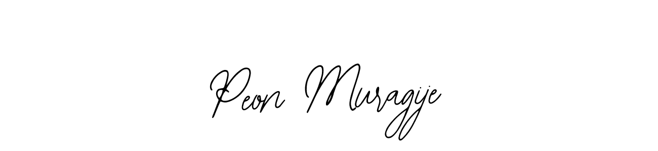 Peon Muragije stylish signature style. Best Handwritten Sign (Bearetta-2O07w) for my name. Handwritten Signature Collection Ideas for my name Peon Muragije. Peon Muragije signature style 12 images and pictures png