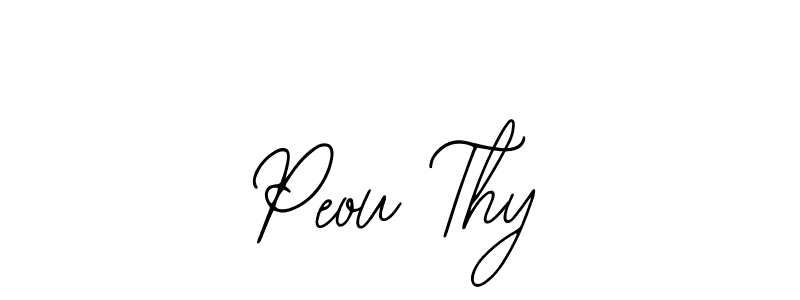 Design your own signature with our free online signature maker. With this signature software, you can create a handwritten (Bearetta-2O07w) signature for name Peou Thy. Peou Thy signature style 12 images and pictures png