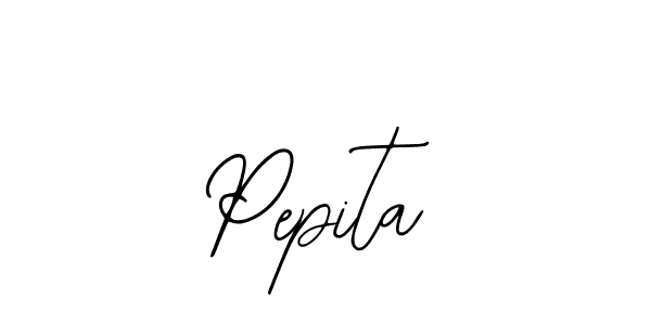 You should practise on your own different ways (Bearetta-2O07w) to write your name (Pepita) in signature. don't let someone else do it for you. Pepita signature style 12 images and pictures png