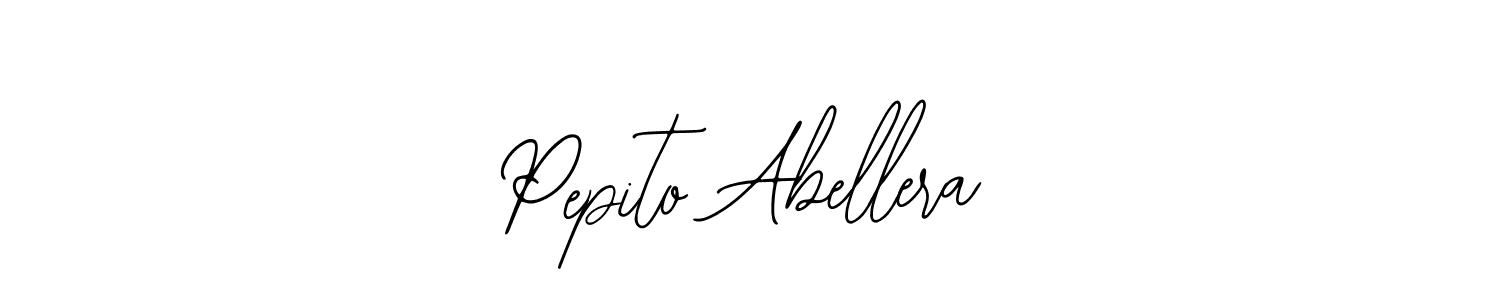 Use a signature maker to create a handwritten signature online. With this signature software, you can design (Bearetta-2O07w) your own signature for name Pepito Abellera. Pepito Abellera signature style 12 images and pictures png