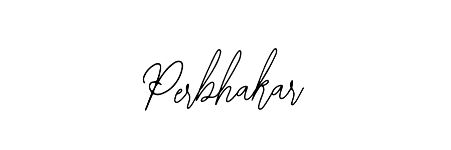 Bearetta-2O07w is a professional signature style that is perfect for those who want to add a touch of class to their signature. It is also a great choice for those who want to make their signature more unique. Get Perbhakar name to fancy signature for free. Perbhakar signature style 12 images and pictures png