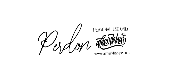 The best way (Bearetta-2O07w) to make a short signature is to pick only two or three words in your name. The name Perdon! include a total of six letters. For converting this name. Perdon! signature style 12 images and pictures png