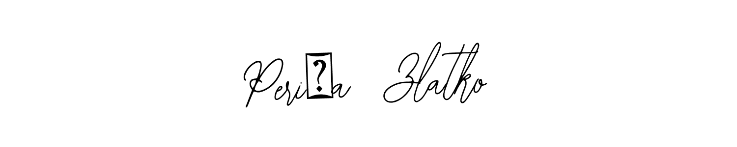 This is the best signature style for the Periša  Zlatko name. Also you like these signature font (Bearetta-2O07w). Mix name signature. Periša  Zlatko signature style 12 images and pictures png