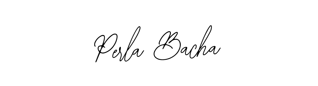 Design your own signature with our free online signature maker. With this signature software, you can create a handwritten (Bearetta-2O07w) signature for name Perla Bacha. Perla Bacha signature style 12 images and pictures png