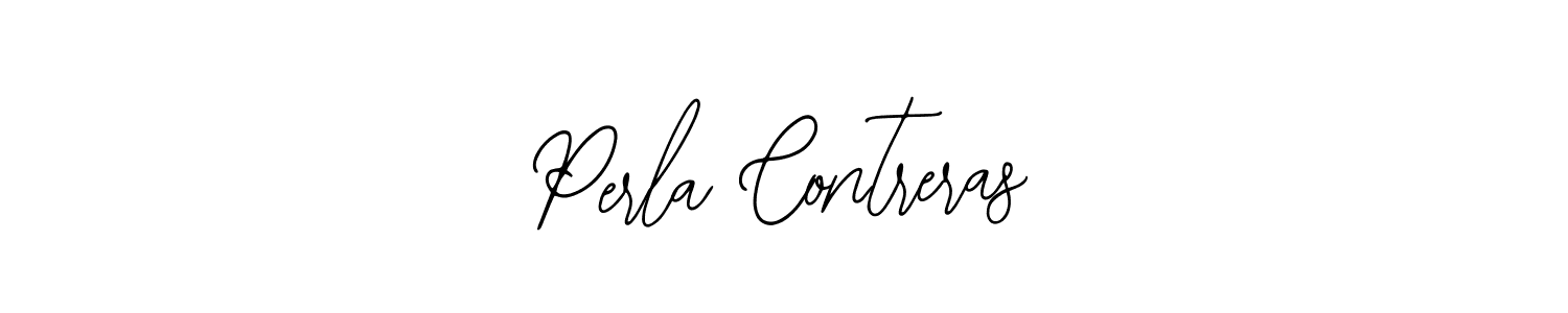 Make a beautiful signature design for name Perla Contreras. Use this online signature maker to create a handwritten signature for free. Perla Contreras signature style 12 images and pictures png
