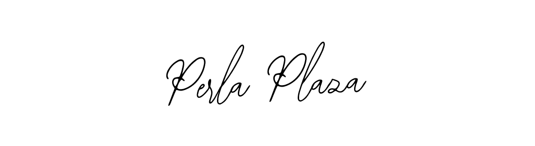 How to make Perla Plaza name signature. Use Bearetta-2O07w style for creating short signs online. This is the latest handwritten sign. Perla Plaza signature style 12 images and pictures png
