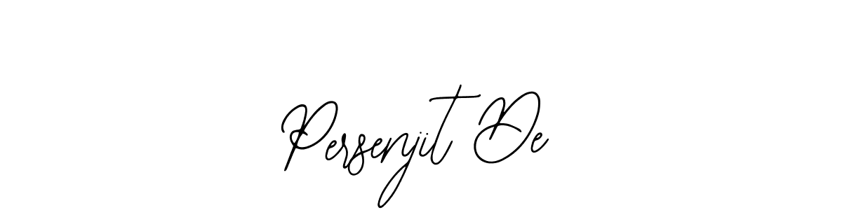 You should practise on your own different ways (Bearetta-2O07w) to write your name (Persenjit De) in signature. don't let someone else do it for you. Persenjit De signature style 12 images and pictures png