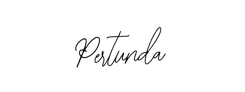 Bearetta-2O07w is a professional signature style that is perfect for those who want to add a touch of class to their signature. It is also a great choice for those who want to make their signature more unique. Get Pertunda name to fancy signature for free. Pertunda signature style 12 images and pictures png
