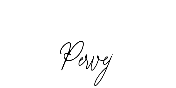 The best way (Bearetta-2O07w) to make a short signature is to pick only two or three words in your name. The name Pervej include a total of six letters. For converting this name. Pervej signature style 12 images and pictures png