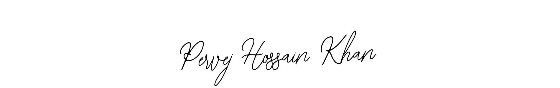 The best way (Bearetta-2O07w) to make a short signature is to pick only two or three words in your name. The name Pervej Hossain Khan include a total of six letters. For converting this name. Pervej Hossain Khan signature style 12 images and pictures png