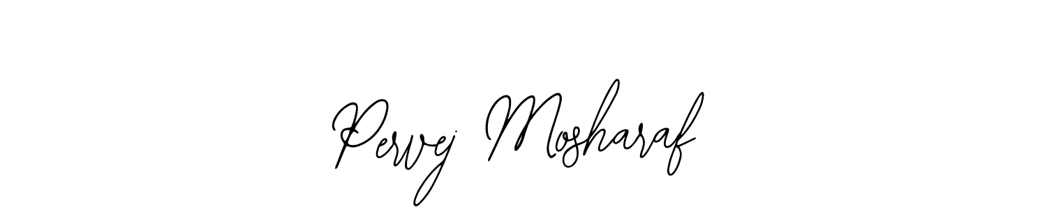 The best way (Bearetta-2O07w) to make a short signature is to pick only two or three words in your name. The name Pervej Mosharaf include a total of six letters. For converting this name. Pervej Mosharaf signature style 12 images and pictures png