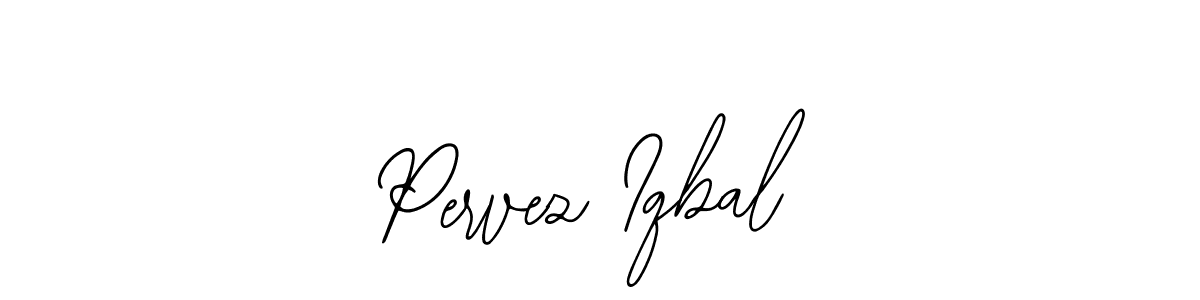 How to make Pervez Iqbal name signature. Use Bearetta-2O07w style for creating short signs online. This is the latest handwritten sign. Pervez Iqbal signature style 12 images and pictures png