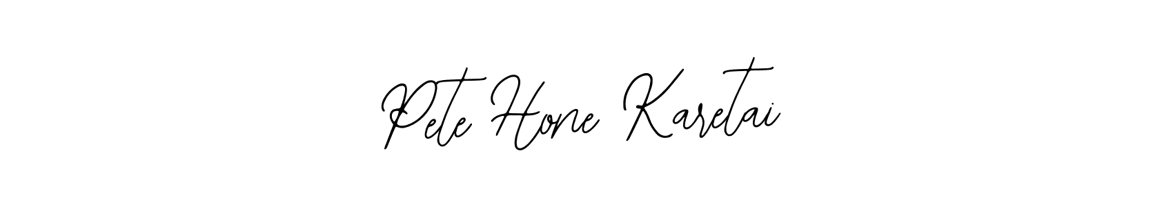 Bearetta-2O07w is a professional signature style that is perfect for those who want to add a touch of class to their signature. It is also a great choice for those who want to make their signature more unique. Get Pete Hone Karetai name to fancy signature for free. Pete Hone Karetai signature style 12 images and pictures png