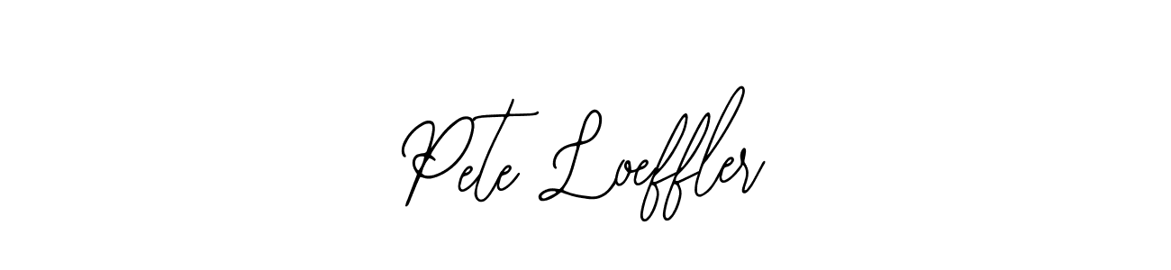 How to make Pete Loeffler name signature. Use Bearetta-2O07w style for creating short signs online. This is the latest handwritten sign. Pete Loeffler signature style 12 images and pictures png