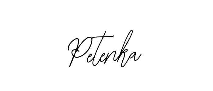 Design your own signature with our free online signature maker. With this signature software, you can create a handwritten (Bearetta-2O07w) signature for name Petenka. Petenka signature style 12 images and pictures png