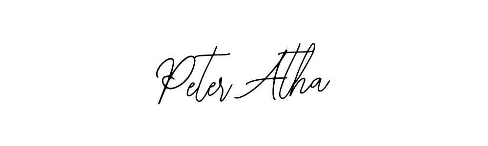 You should practise on your own different ways (Bearetta-2O07w) to write your name (Peter Atha) in signature. don't let someone else do it for you. Peter Atha signature style 12 images and pictures png