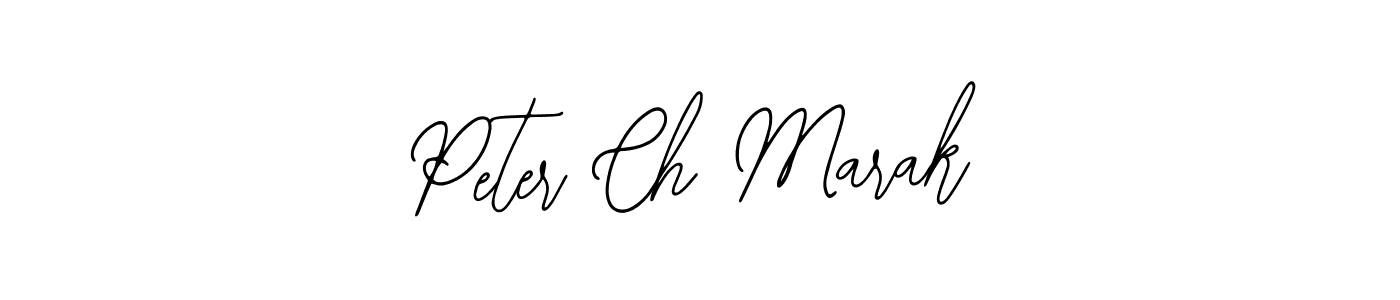 How to make Peter Ch Marak name signature. Use Bearetta-2O07w style for creating short signs online. This is the latest handwritten sign. Peter Ch Marak signature style 12 images and pictures png