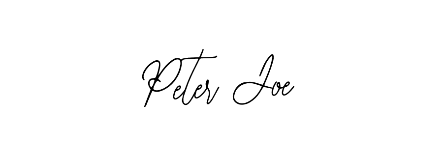 Peter Joe stylish signature style. Best Handwritten Sign (Bearetta-2O07w) for my name. Handwritten Signature Collection Ideas for my name Peter Joe. Peter Joe signature style 12 images and pictures png