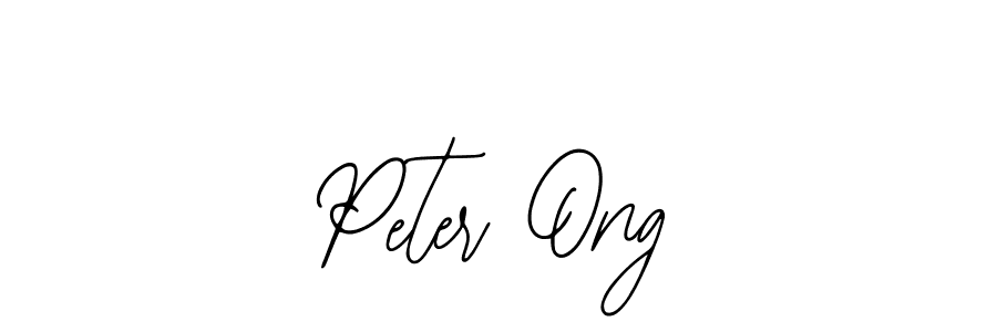 Peter Ong stylish signature style. Best Handwritten Sign (Bearetta-2O07w) for my name. Handwritten Signature Collection Ideas for my name Peter Ong. Peter Ong signature style 12 images and pictures png