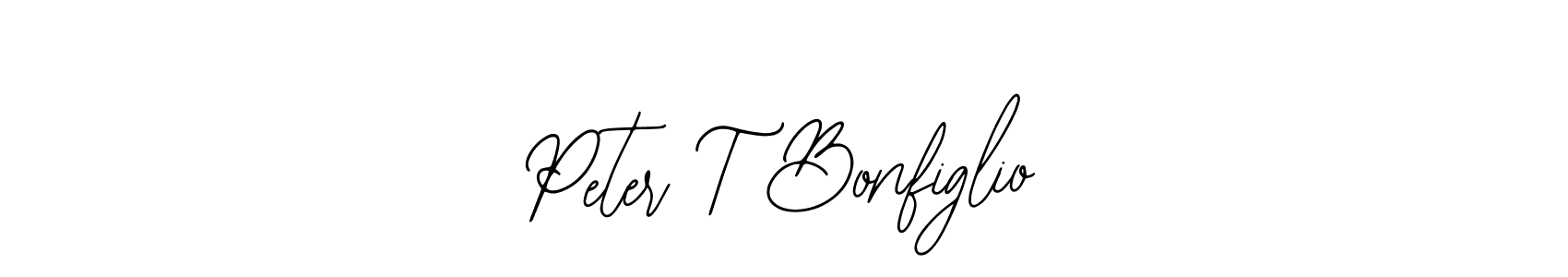 This is the best signature style for the Peter T Bonfiglio name. Also you like these signature font (Bearetta-2O07w). Mix name signature. Peter T Bonfiglio signature style 12 images and pictures png
