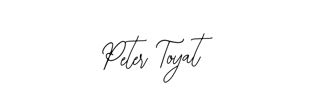 How to make Peter Toyat name signature. Use Bearetta-2O07w style for creating short signs online. This is the latest handwritten sign. Peter Toyat signature style 12 images and pictures png