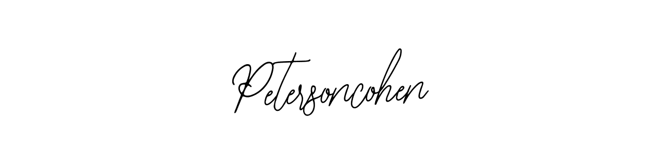 You should practise on your own different ways (Bearetta-2O07w) to write your name (Petersoncohen) in signature. don't let someone else do it for you. Petersoncohen signature style 12 images and pictures png