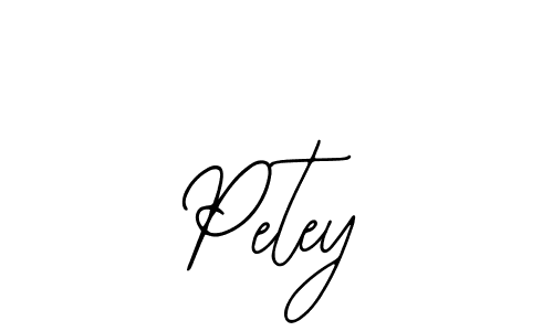 Design your own signature with our free online signature maker. With this signature software, you can create a handwritten (Bearetta-2O07w) signature for name Petey. Petey signature style 12 images and pictures png
