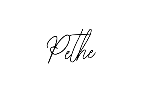 Make a beautiful signature design for name Pethe. With this signature (Bearetta-2O07w) style, you can create a handwritten signature for free. Pethe signature style 12 images and pictures png
