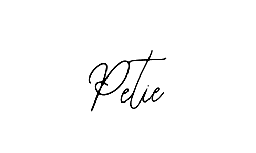 Petie stylish signature style. Best Handwritten Sign (Bearetta-2O07w) for my name. Handwritten Signature Collection Ideas for my name Petie. Petie signature style 12 images and pictures png