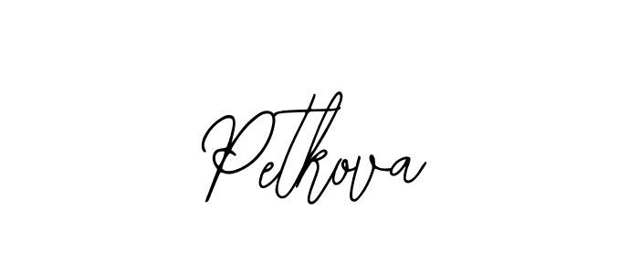 Bearetta-2O07w is a professional signature style that is perfect for those who want to add a touch of class to their signature. It is also a great choice for those who want to make their signature more unique. Get Petkova name to fancy signature for free. Petkova signature style 12 images and pictures png