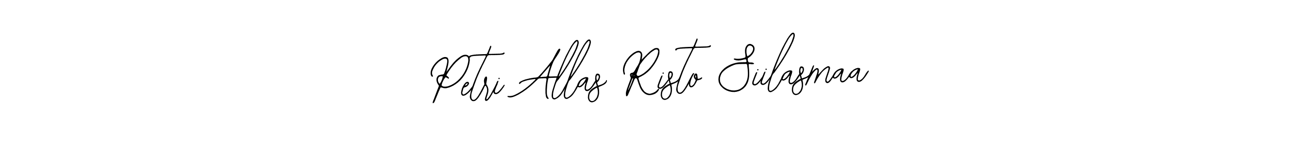 Make a beautiful signature design for name Petri Allas Risto Siilasmaa. Use this online signature maker to create a handwritten signature for free. Petri Allas Risto Siilasmaa signature style 12 images and pictures png