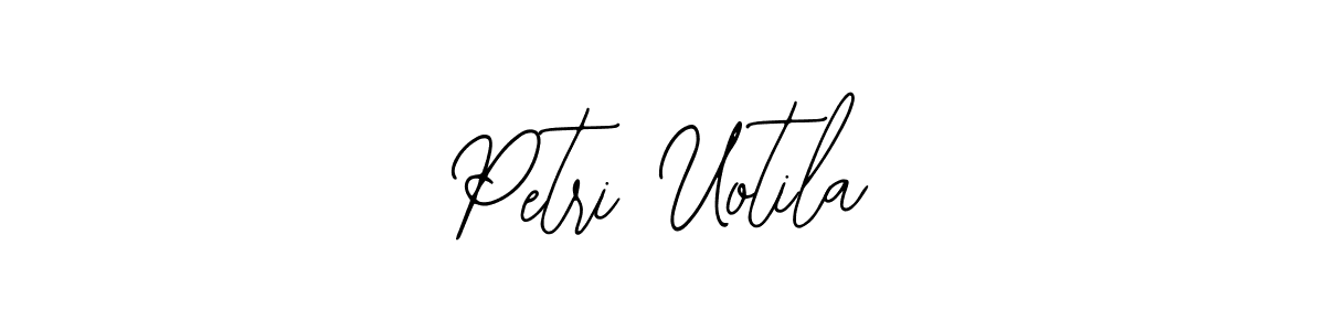Use a signature maker to create a handwritten signature online. With this signature software, you can design (Bearetta-2O07w) your own signature for name Petri Uotila. Petri Uotila signature style 12 images and pictures png