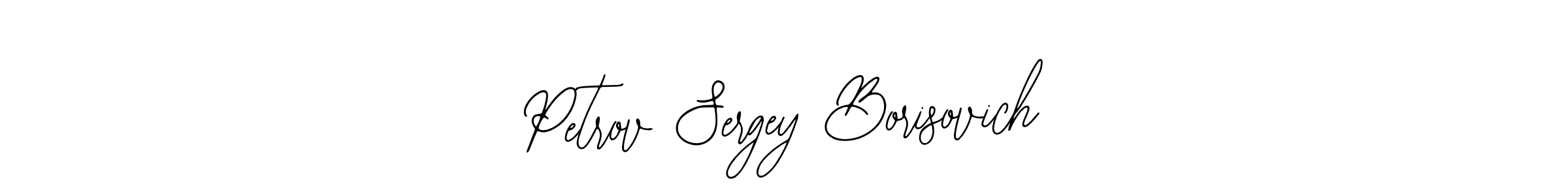 It looks lik you need a new signature style for name Petrov Sergey Borisovich. Design unique handwritten (Bearetta-2O07w) signature with our free signature maker in just a few clicks. Petrov Sergey Borisovich signature style 12 images and pictures png