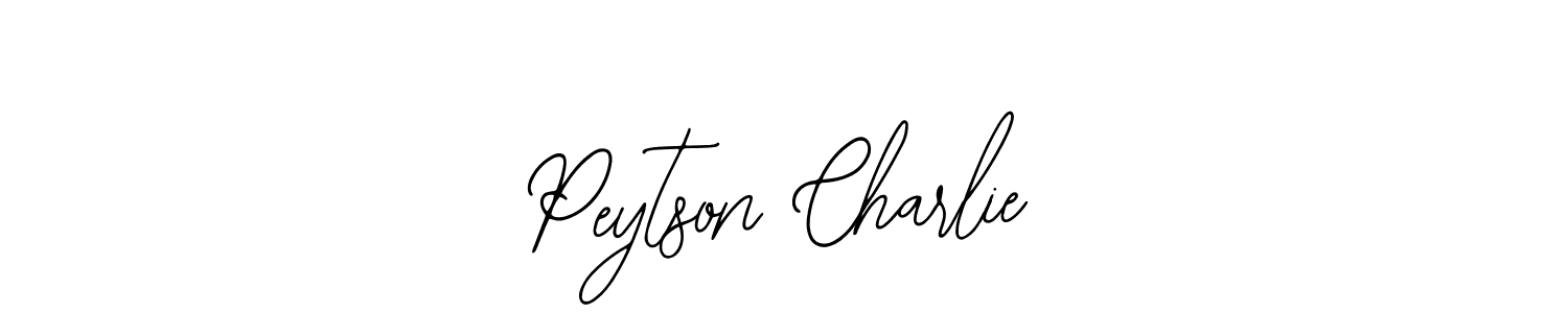 Use a signature maker to create a handwritten signature online. With this signature software, you can design (Bearetta-2O07w) your own signature for name Peytson Charlie. Peytson Charlie signature style 12 images and pictures png