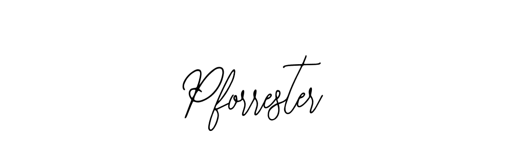 Use a signature maker to create a handwritten signature online. With this signature software, you can design (Bearetta-2O07w) your own signature for name Pforrester. Pforrester signature style 12 images and pictures png