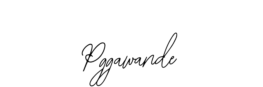 if you are searching for the best signature style for your name Pggawande. so please give up your signature search. here we have designed multiple signature styles  using Bearetta-2O07w. Pggawande signature style 12 images and pictures png