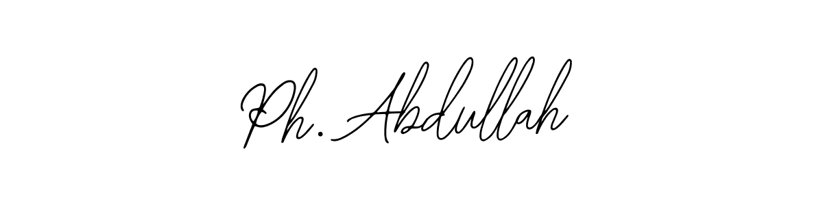 How to make Ph. Abdullah name signature. Use Bearetta-2O07w style for creating short signs online. This is the latest handwritten sign. Ph. Abdullah signature style 12 images and pictures png