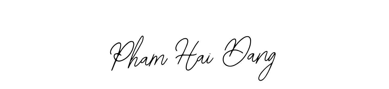 Use a signature maker to create a handwritten signature online. With this signature software, you can design (Bearetta-2O07w) your own signature for name Pham Hai Dang. Pham Hai Dang signature style 12 images and pictures png