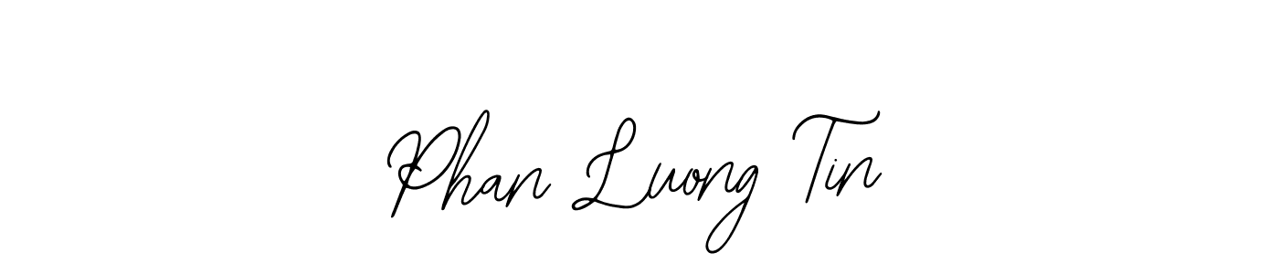 How to make Phan Luong Tin name signature. Use Bearetta-2O07w style for creating short signs online. This is the latest handwritten sign. Phan Luong Tin signature style 12 images and pictures png