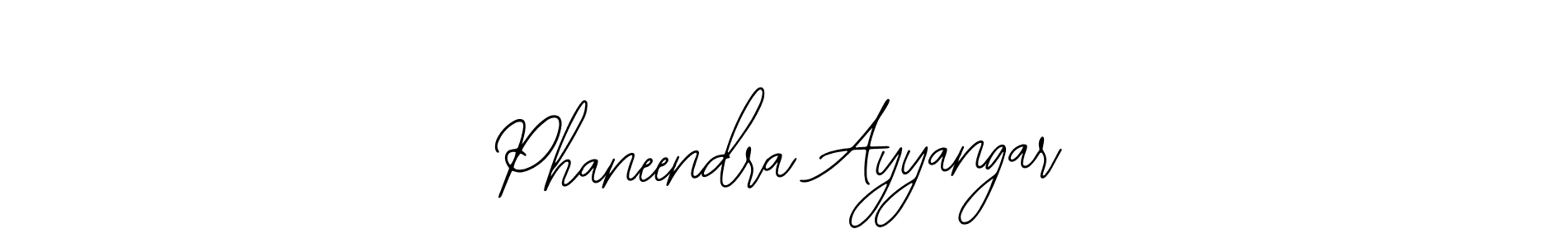 You should practise on your own different ways (Bearetta-2O07w) to write your name (Phaneendra Ayyangar) in signature. don't let someone else do it for you. Phaneendra Ayyangar signature style 12 images and pictures png