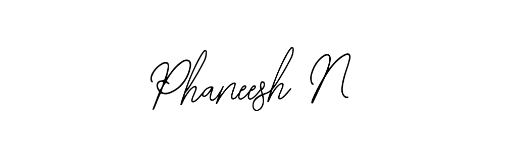 Make a beautiful signature design for name Phaneesh N. With this signature (Bearetta-2O07w) style, you can create a handwritten signature for free. Phaneesh N signature style 12 images and pictures png