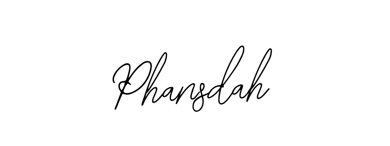 Create a beautiful signature design for name Phansdah. With this signature (Bearetta-2O07w) fonts, you can make a handwritten signature for free. Phansdah signature style 12 images and pictures png