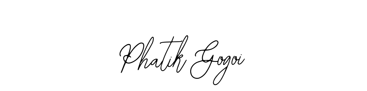 How to Draw Phatik Gogoi signature style? Bearetta-2O07w is a latest design signature styles for name Phatik Gogoi. Phatik Gogoi signature style 12 images and pictures png