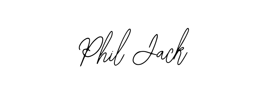 Phil Jack stylish signature style. Best Handwritten Sign (Bearetta-2O07w) for my name. Handwritten Signature Collection Ideas for my name Phil Jack. Phil Jack signature style 12 images and pictures png