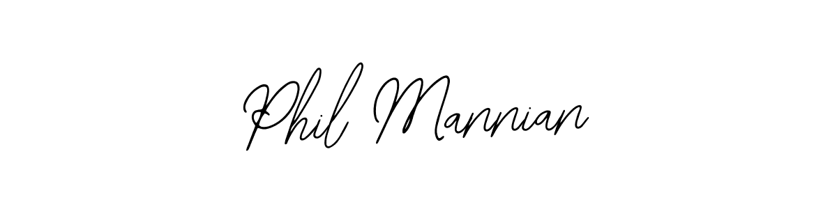 How to make Phil Mannian name signature. Use Bearetta-2O07w style for creating short signs online. This is the latest handwritten sign. Phil Mannian signature style 12 images and pictures png