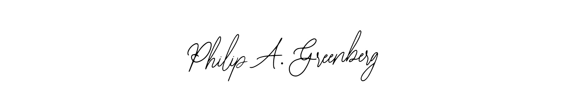 Bearetta-2O07w is a professional signature style that is perfect for those who want to add a touch of class to their signature. It is also a great choice for those who want to make their signature more unique. Get Philip A. Greenberg name to fancy signature for free. Philip A. Greenberg signature style 12 images and pictures png