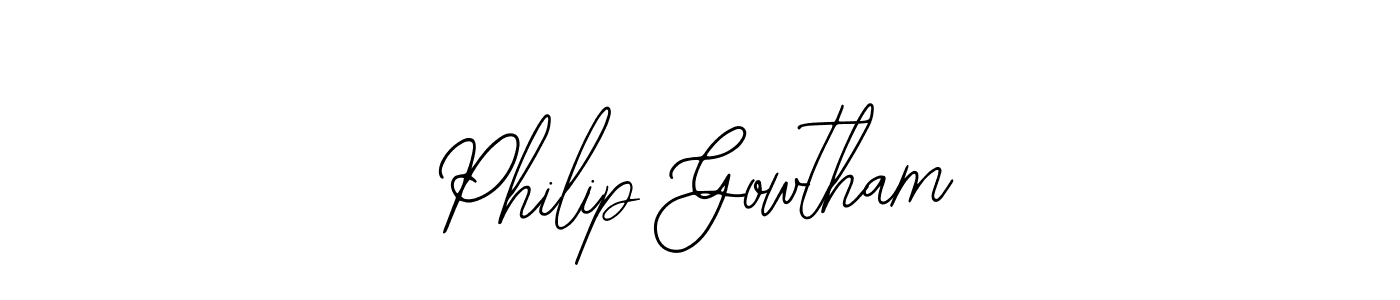 Best and Professional Signature Style for Philip Gowtham. Bearetta-2O07w Best Signature Style Collection. Philip Gowtham signature style 12 images and pictures png