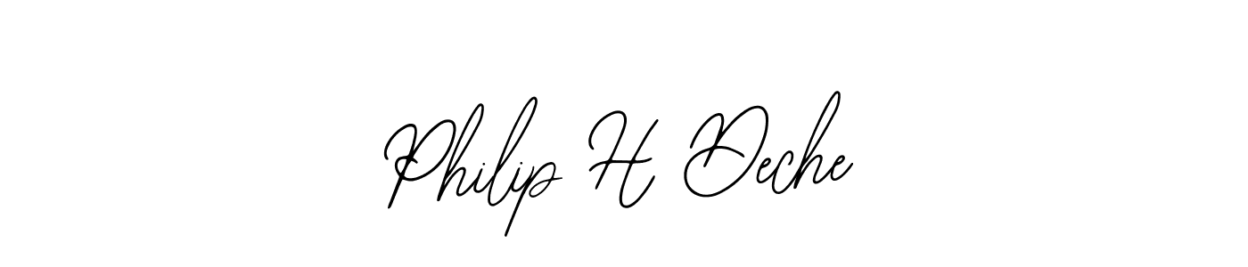 if you are searching for the best signature style for your name Philip H Deche. so please give up your signature search. here we have designed multiple signature styles  using Bearetta-2O07w. Philip H Deche signature style 12 images and pictures png