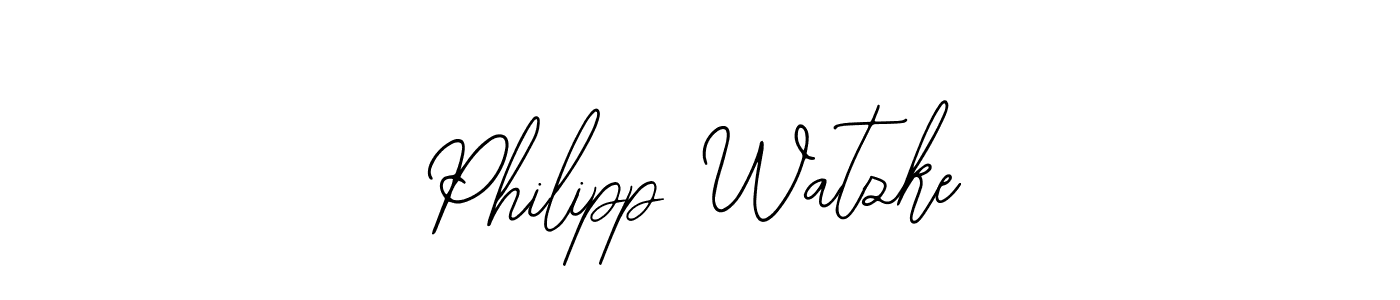 Use a signature maker to create a handwritten signature online. With this signature software, you can design (Bearetta-2O07w) your own signature for name Philipp Watzke. Philipp Watzke signature style 12 images and pictures png